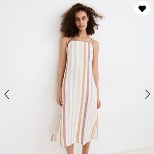 Madewell x LAUDE the Label Organic Linen Jane Maxi Dress in Painter Stripe